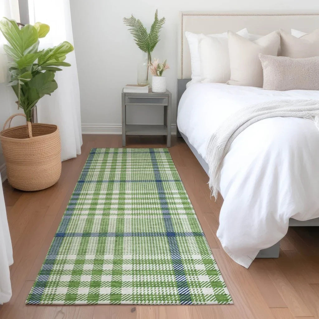 LOOMLAN Rugs Samira Green Washable Indoor-Outdoor Rug