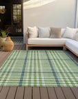 LOOMLAN Rugs Samira Green Washable Indoor-Outdoor Rug