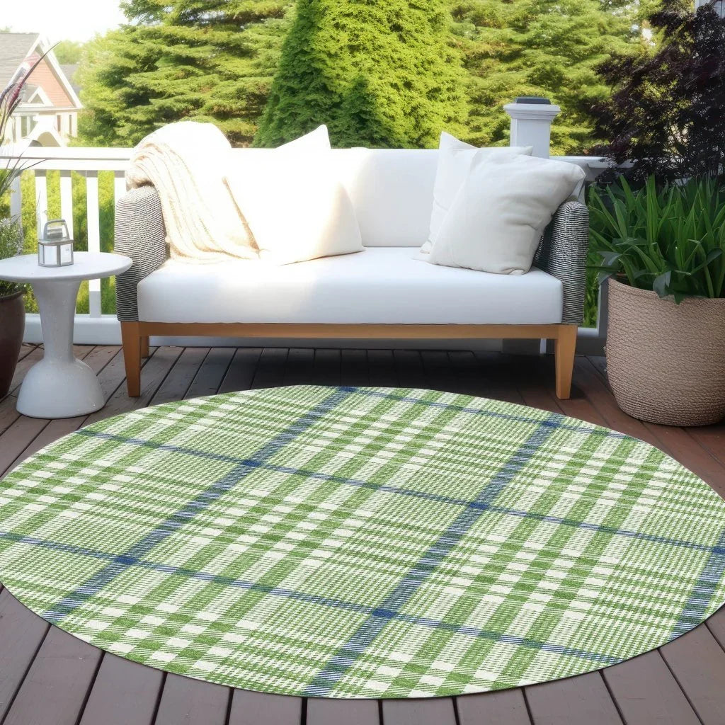 LOOMLAN Rugs Samira Green Washable Indoor-Outdoor Rug