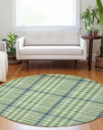 LOOMLAN Rugs Samira Green Washable Indoor-Outdoor Rug