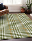 LOOMLAN Rugs Samira Olive Washable Indoor-Outdoor Rug
