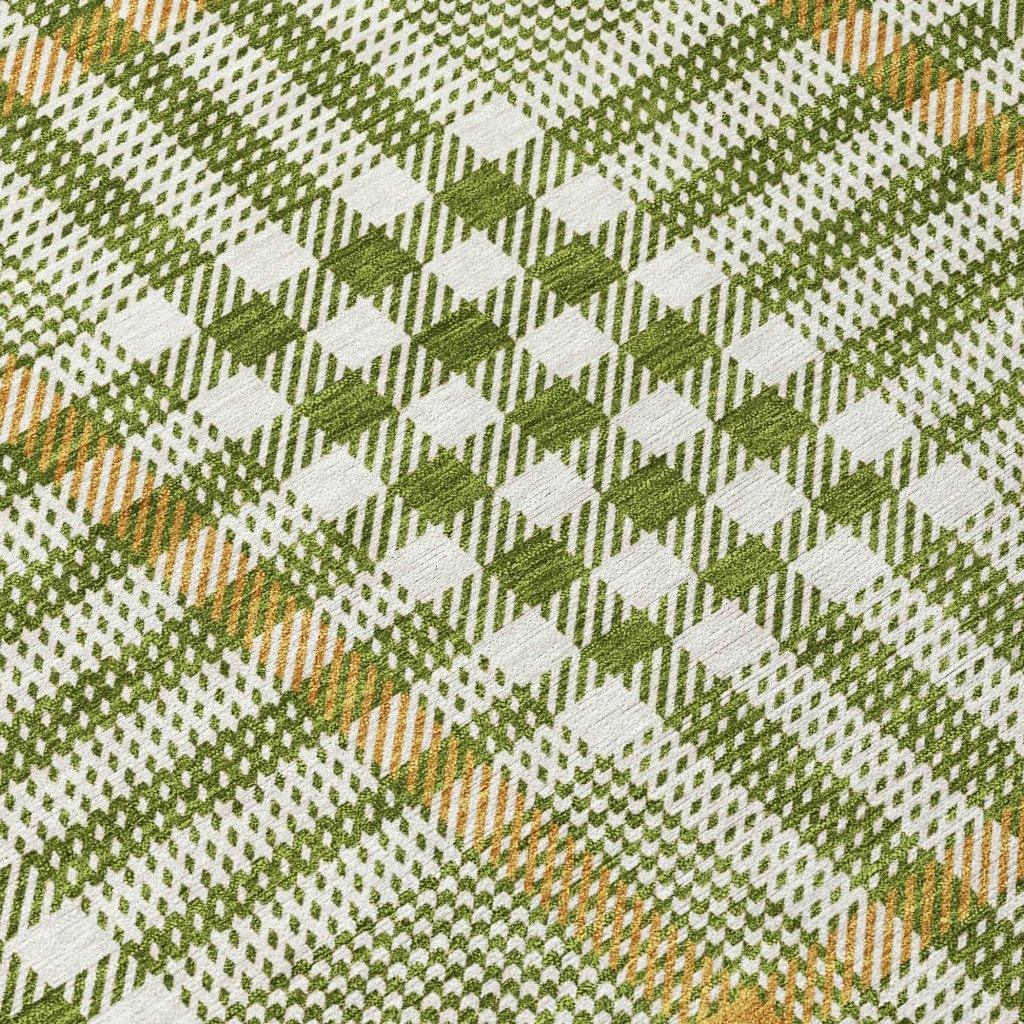 LOOMLAN Rugs Samira Olive Washable Indoor-Outdoor Rug