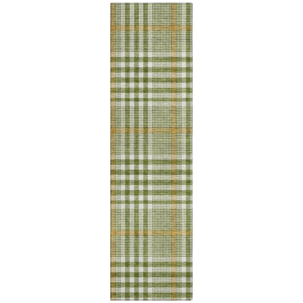 LOOMLAN Rugs Samira Olive Washable Indoor-Outdoor Rug