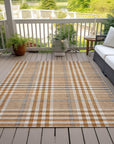 LOOMLAN Rugs Samira Orange Washable Indoor-Outdoor Rug