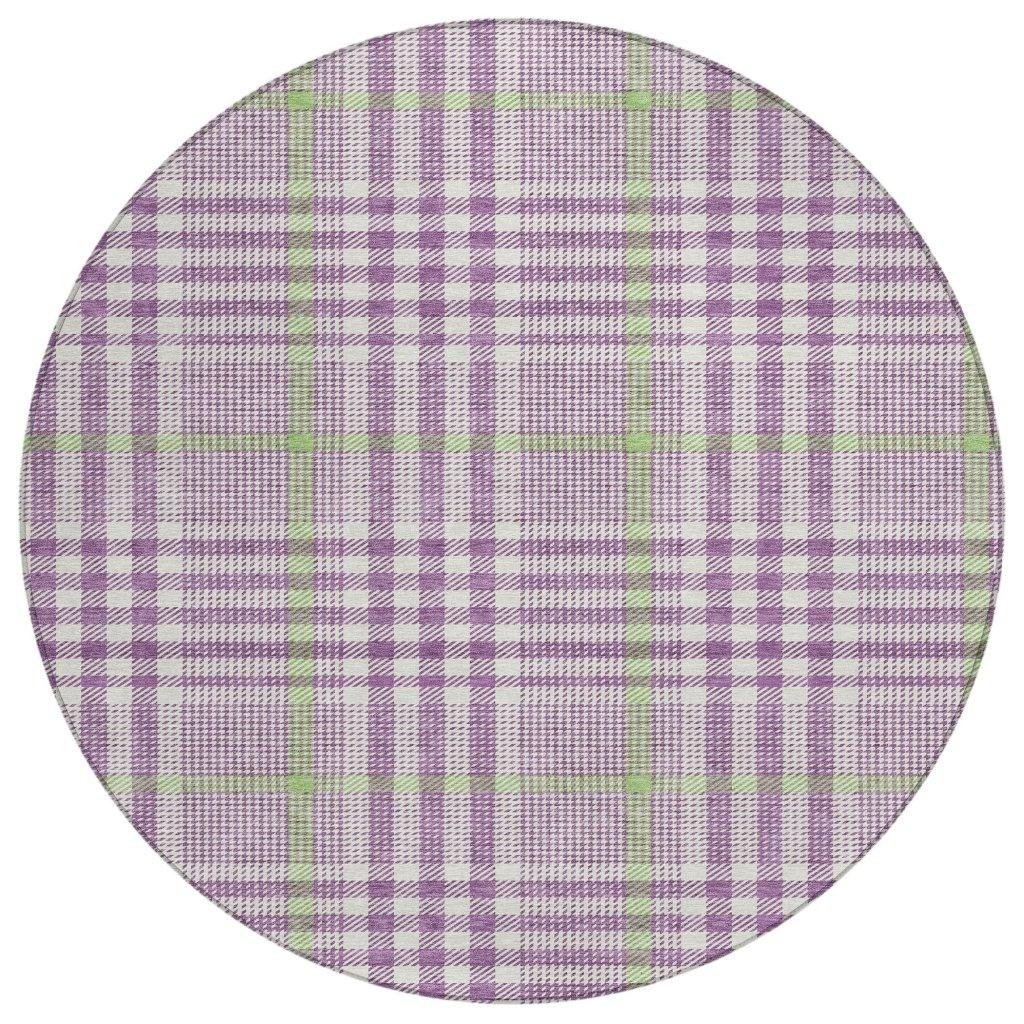 LOOMLAN Rugs Samira Purple Washable Indoor-Outdoor Rug