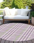 LOOMLAN Rugs Samira Purple Washable Indoor-Outdoor Rug