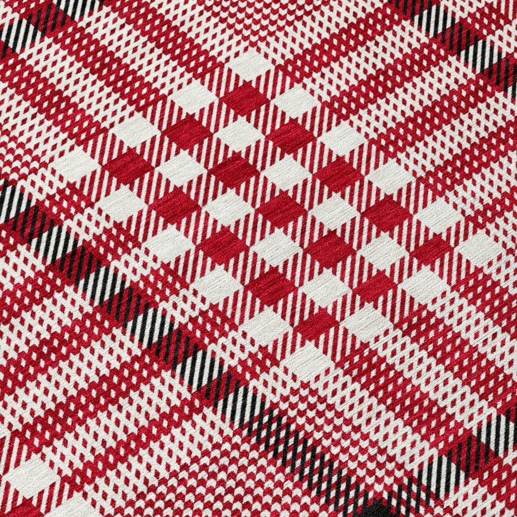 LOOMLAN Rugs Samira Red Washable Indoor-Outdoor Rug