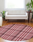 LOOMLAN Rugs Samira Red Washable Indoor-Outdoor Rug