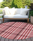 LOOMLAN Rugs Samira Red Washable Indoor-Outdoor Rug