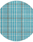 LOOMLAN Rugs Samira Teal Washable Indoor-Outdoor Rug