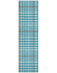 LOOMLAN Rugs Samira Teal Washable Indoor-Outdoor Rug