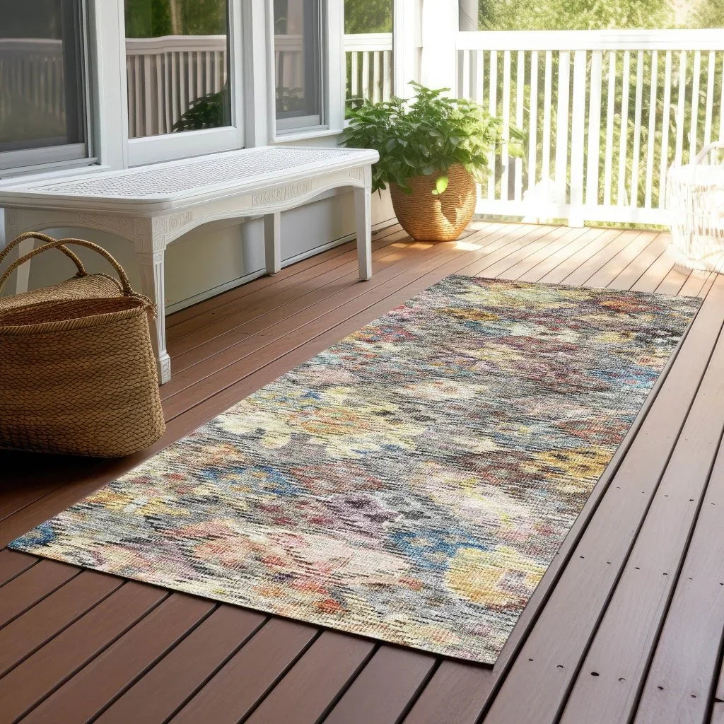 LOOMLAN Rugs San Marino Gold Washable Indoor-Outdoor Rug