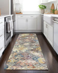 LOOMLAN Rugs San Marino Gold Washable Indoor-Outdoor Rug