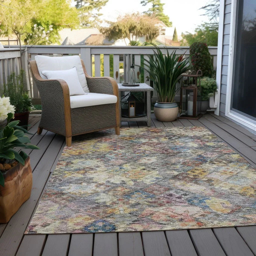 LOOMLAN Rugs San Marino Gold Washable Indoor-Outdoor Rug