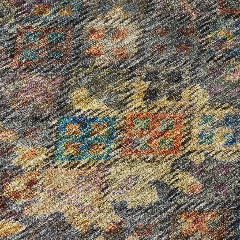 LOOMLAN Rugs San Marino Gray Washable Indoor-Outdoor Rug