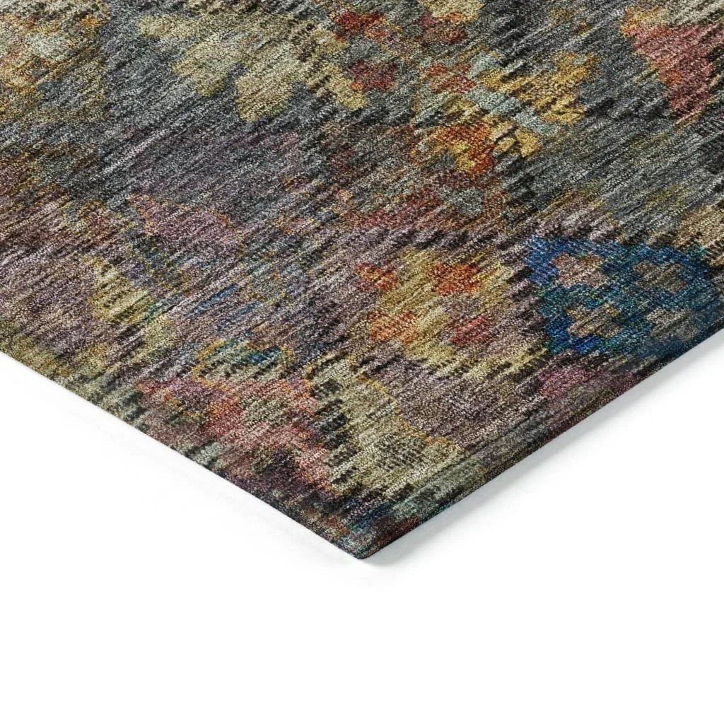 LOOMLAN Rugs San Marino Gray Washable Indoor-Outdoor Rug
