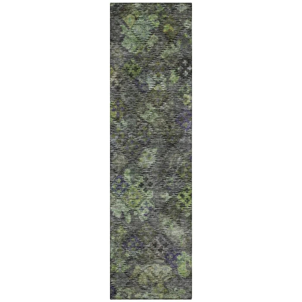 LOOMLAN Rugs San Marino Green Washable Indoor-Outdoor Rug