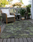 LOOMLAN Rugs San Marino Green Washable Indoor-Outdoor Rug