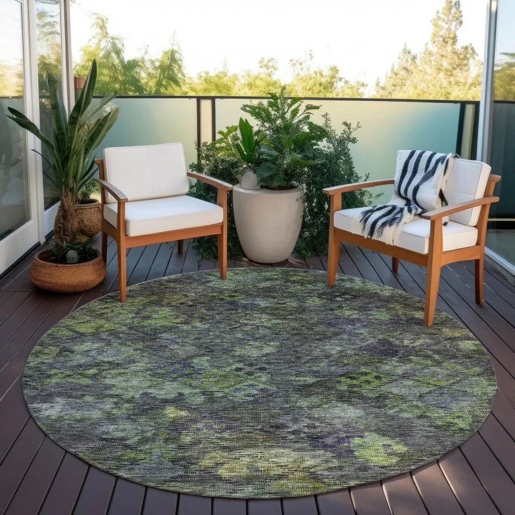 LOOMLAN Rugs San Marino Green Washable Indoor-Outdoor Rug