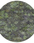 LOOMLAN Rugs San Marino Green Washable Indoor-Outdoor Rug