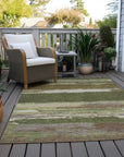 LOOMLAN Rugs Sanara Green Washable Indoor-Outdoor Rug