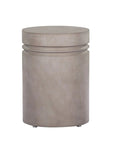 Santori Double Ring Concrete Patio Accent Table - LOOMLAN - Seasonal Living - Outdoor Side Tables