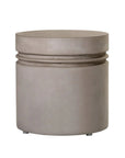 Santori Double Ring Concrete Patio Accent Table - LOOMLAN - Seasonal Living - Outdoor Side Tables