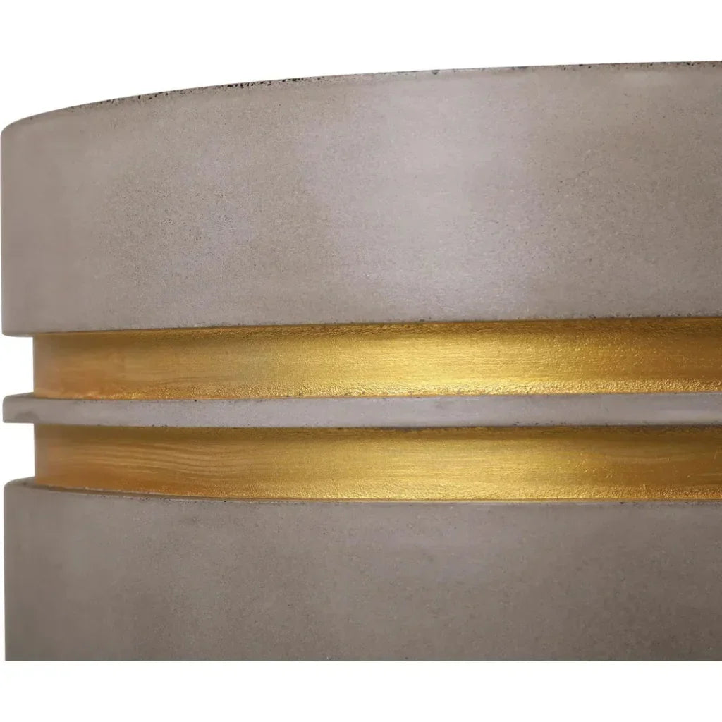 Seasonal Living Santori Double Ring Short - Gold Outdoor End table