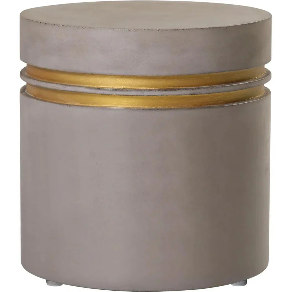 Seasonal Living Santori Double Ring Short - Gold Outdoor End table