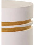 Santori Double Ring Tall - Gold Outdoor End table - LOOMLAN - Seasonal Living - Outdoor Side Tables