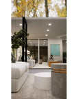 Seasonal Living Santori Double Ring Tall - Gray/Gold Outdoor End table