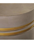 Seasonal Living Santori Double Ring Tall - Gray/Gold Outdoor End table