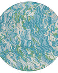 LOOMLAN Rugs Saphara Teal Washable Indoor-Outdoor Rug