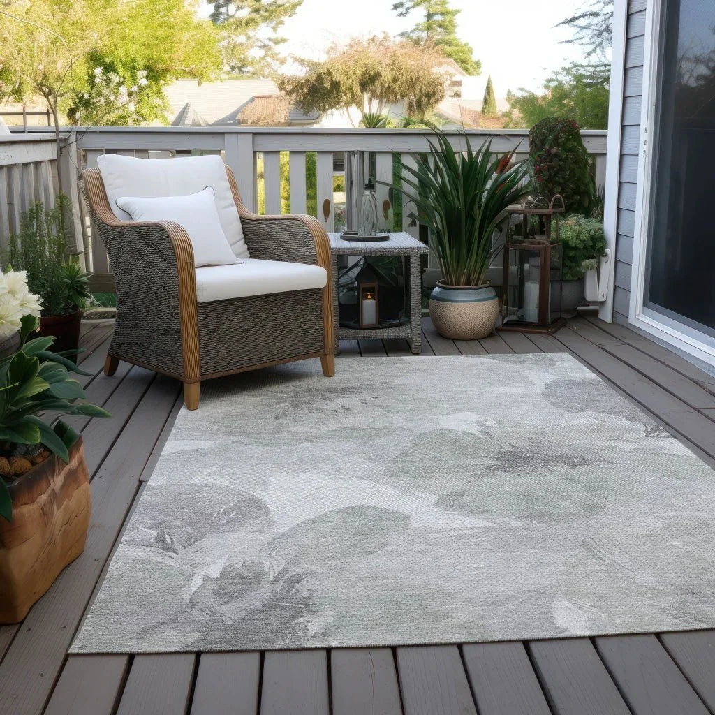 LOOMLAN Rugs Saphirae Ivory Washable Indoor-Outdoor Rug