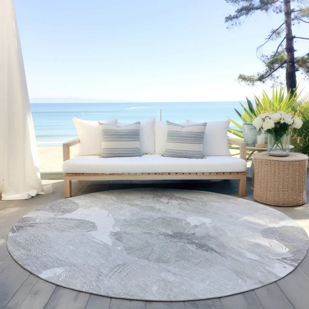 LOOMLAN Rugs Saphirae Ivory Washable Indoor-Outdoor Rug