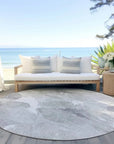 LOOMLAN Rugs Saphirae Ivory Washable Indoor-Outdoor Rug
