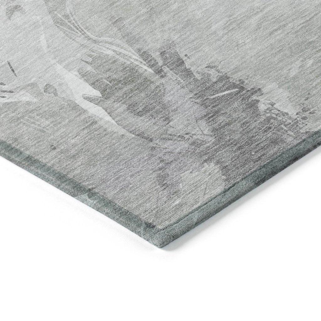 LOOMLAN Rugs Saphirae Ivory Washable Indoor-Outdoor Rug