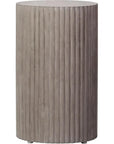 Seasonal Living Scallop Accent Table Tall - Grey Outdoor End Table