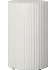 Seasonal Living Scallop Accent Table Tall - White Outdoor End Table