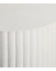 Seasonal Living Scallop Accent Table Tall - White Outdoor End Table