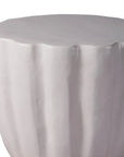 Seasonal Living Scallop Ceramic Patio Armless Stool