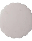 Seasonal Living Scallop Ceramic Patio Armless Stool
