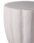 Seasonal Living Scallop Ceramic Patio Armless Stool