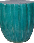 Scallop Stool - Aquamarine Outdoor Stool - LOOMLAN - Seasonal Living - Outdoor Side Tables