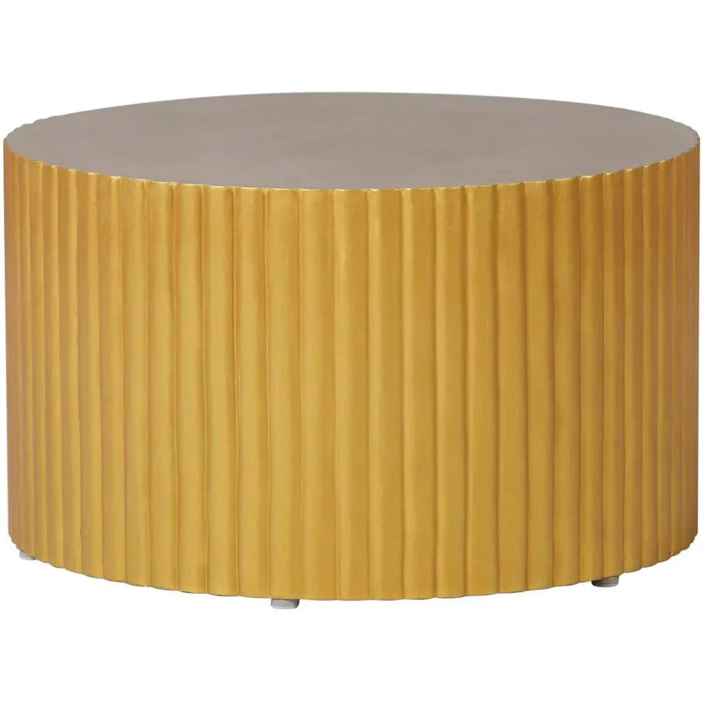 Seasonal Living Scallop Zanzibar Gold Outdoor Coffee Table