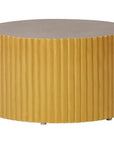 Seasonal Living Scallop Zanzibar Gold Outdoor Coffee Table