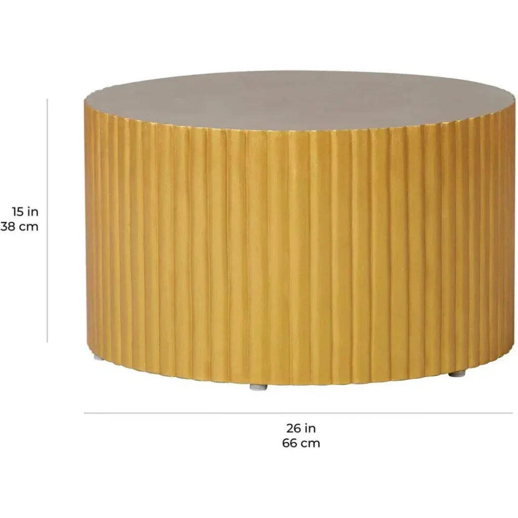 Seasonal Living Scallop Zanzibar White Outdoor Coffee Table