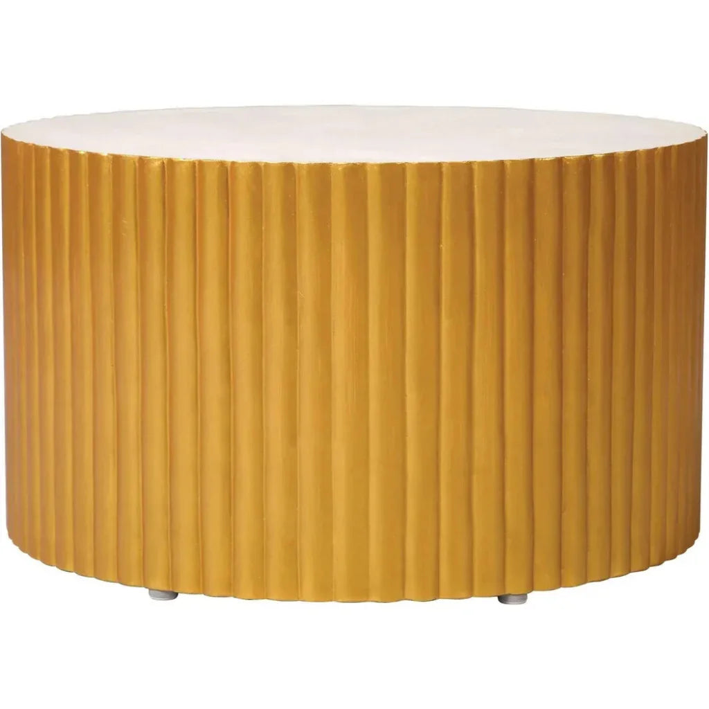 Seasonal Living Scallop Zanzibar White Outdoor Coffee Table
