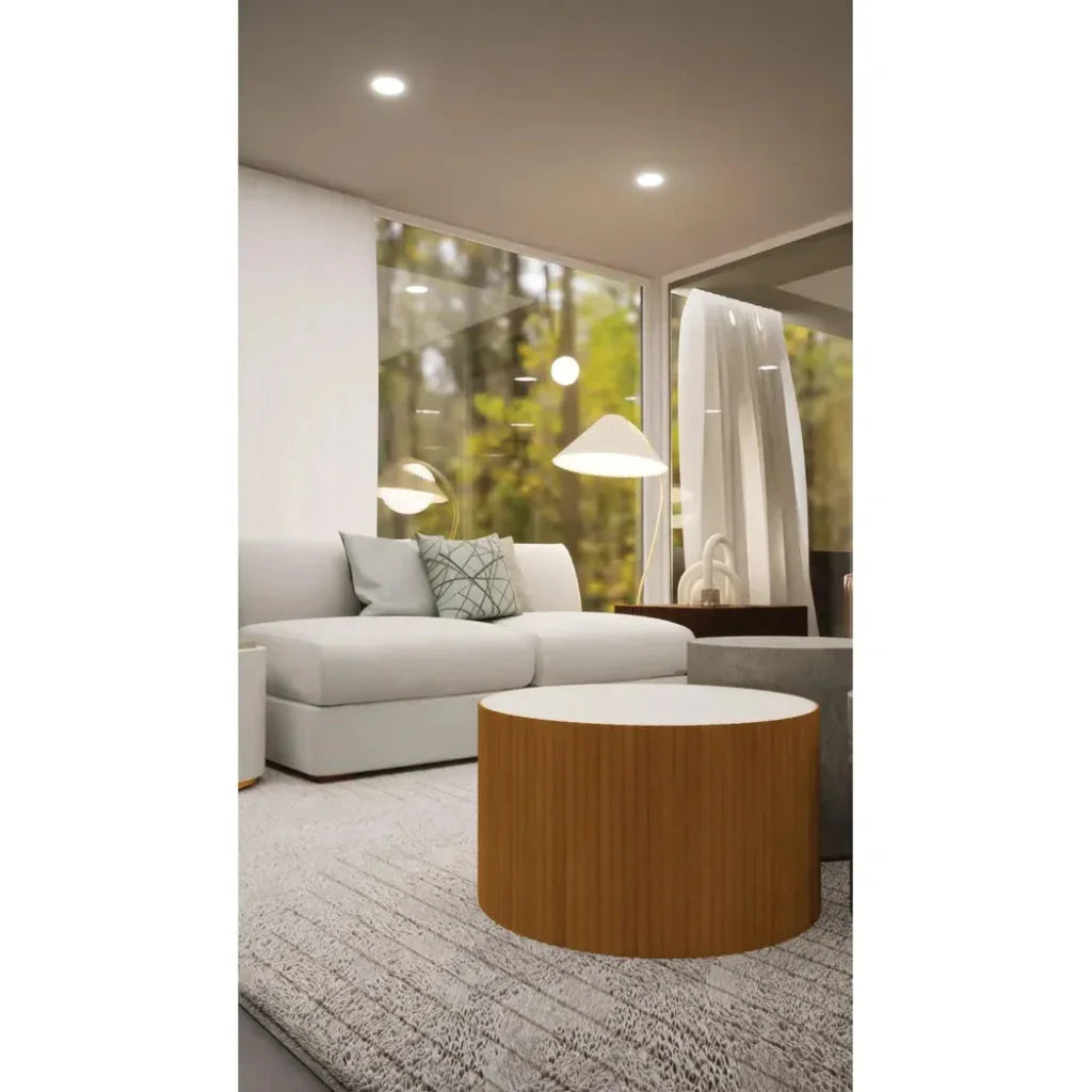 Seasonal Living Scallop Zanzibar White Outdoor Coffee Table