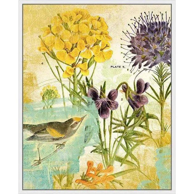 LOOMLAN Second Bird the Garden Artwork d Canvas Floating